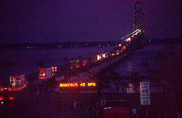 Truck Parade Crosses Bridge Silently To Honor Terror Victims